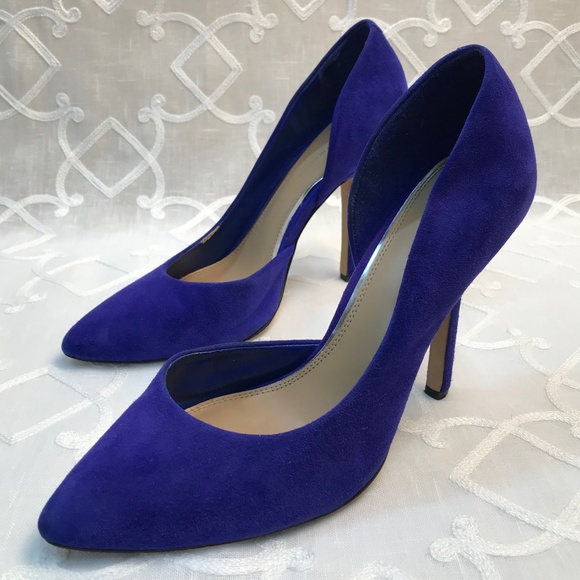 BCBGeneration Shoes - BCBGeneration Cobalt Blue Velvet Heel